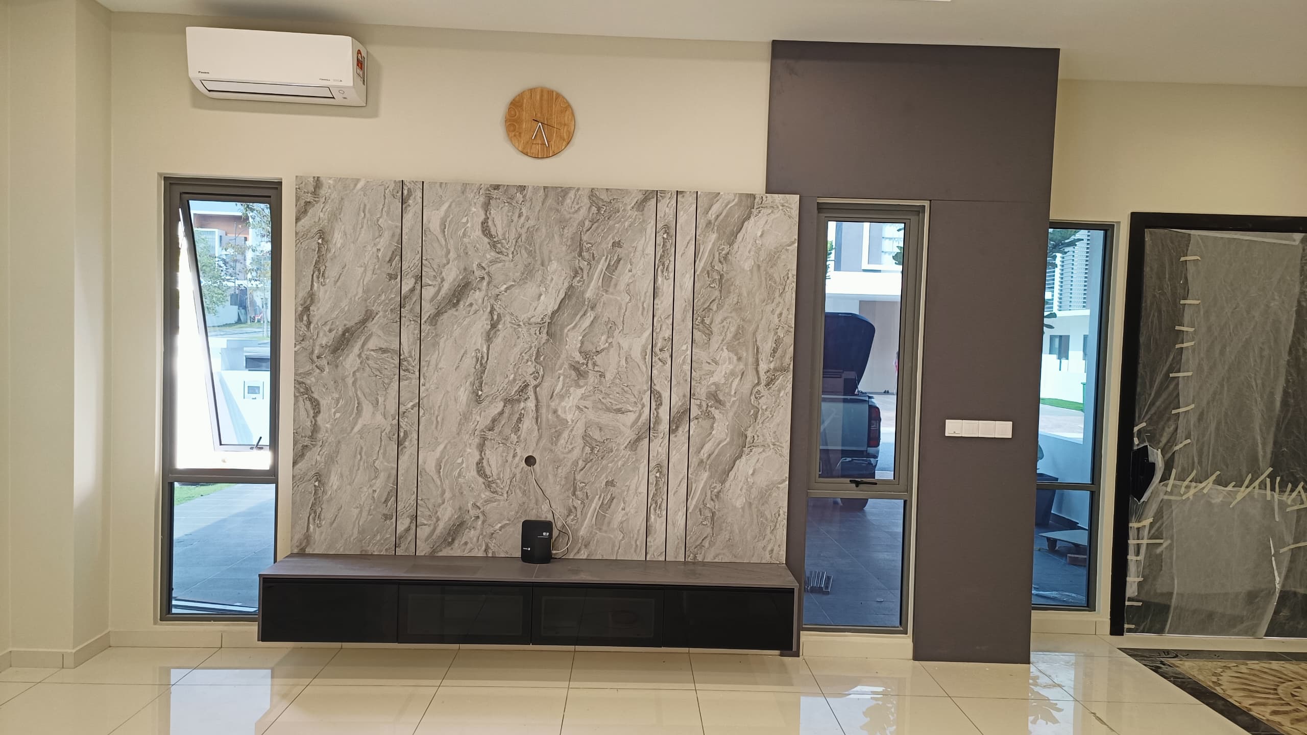 Marble Floating Console