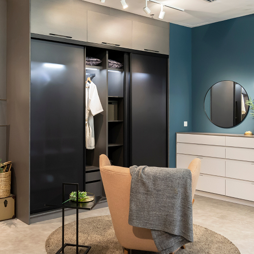 Sleek Mirror Door